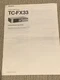 Original OEM Sony TC-FX33 Operating Instructions Manual  Cassette Deck 1982