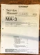 Pioneer MA-3 Karaoke Mixer Service Manual *Original*