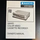 1984 SANYO BETA VCR6800 ORIGINAL Owner's Manual