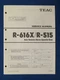 TEAC R-616X R-515 CASSETTE SERVICE MANUAL ORIGINAL FACTORY ISSUE GOOD CONDITION