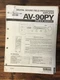 Yamaha AV-90PY Amplifier Service Manual *Original*