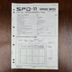 VINTAGE ORIGINAL ROLAND SPD-11 FIRST EDITION SERVICE MANUAL/NOTES