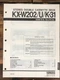 Yamaha KX-W202 K-31 Cassette Service Manual *Original*