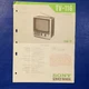 SONY TV-116 Service Manual Original Paper OEM Repair Guide - USA