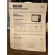 RCA Television Service Data Chassis KCS 168 Series 1971 No T18