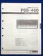 Original Yamaha PortaSound Keyboard Service Manual -- PSS-460