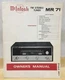 McIntosh owner and service manual MR71 MR78 MR7083 MAC1700 original book tuner