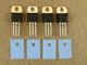 4 New TIP41C STMicro Transistors Insulators Outputs Pioneer SA-500 SX-440 SX-770