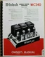 *USA* ULTIMATE MCINTOSH MC240 OWNER'S MANUAL / MAINTENANCE MANUAL