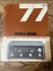 McIntosh MR-77 FM Tuner Owner's Manual *Original*