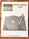 BSR C165 C-165 Record Player / Turntable Service Manual *Original*
