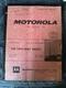 Vintage Motorola "The Research Line" Fm Two-way Radio Manual Instruction 144-174