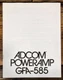 Adcom GFA-585 Amplifier Owners / User Manual *Original*