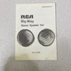 RCA Big Mag Stereo Speaker Set Instructions 12R408 Vtg IT4286 Japan Booklet 