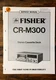 Fisher CR-M300 Cassette Service Manual *Original*
