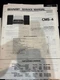 ORIG. SHARP CMS-4 CMS4 SG-4 SG4 Repair & Service Manual  *ORIGINAL*