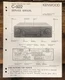 Kenwood C-922 Preamplifier Service Manual *Original*