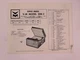 Original OEM Voice of Music VOM208-2 Service Repair Manual Portable Phonograph