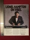 Lionel Hampton for Technics SX-KN800 Keyboard 1990 Print Ad - Great to Frame!
