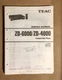 Teac ZD-6000 ZD-4000 CD Player Service Manual *Original*