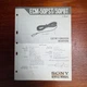 VINTAGE SONY ECM-50PST/50PBT ELECTRET CONDENSER MICROPHONE SERVICE MANUAL