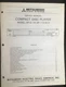 MITSUBISHI DP-110 DP-211R DP-610 CD Player Service Manual