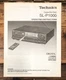 Technics SL-P1000 CD Player Owners / User Manual *Original*