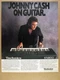 1989 Johnny Cash photo Technics SX-KN800 Keyboard vintage print Ad