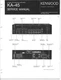 Service Manual Guide For Kenwood KA-45