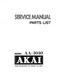 Service manual for Akai AA-1040