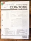 Yamaha CDV-701K CD CDV LD Player  Service Manual *Original*