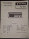 SANYO RD S20 Cassette Tape Deck Service Manual With Modification Notice Original