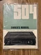 Original McIntosh C504 Stereo Preamplifier Manual