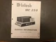 McIntosh MC-250 Service Manual Power Amplifier serial #s 10L01-21L98 Original