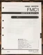 Yamaha FMC1 FMC-1 Format Converter Service Manual *Original*