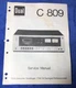 DUAL C 809 CASSETTE DECK ORIGINAL SERVICE MANUAL SCHEMATIC M997