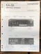 Kenwood KA-58 Amplifier  Service Manual *Original*