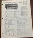 Sherwood SEL-400 Stereo Amplifier Original Service Repair Manual