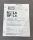 PIONEER MINIDISC RECORDER/SURROUND PROCESSOR MJ/SP-L5 ORIGINAL MANUAL J0521