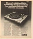 1976 Sony PS-3300 Turntable Stereo Hi-Fi Vintage Print Ad
