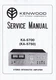 Service Manual Guide For Kenwood KA-5700, KA-5750