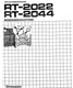 Operating Instructions for Pioneer RT-2022, RT-2044 German