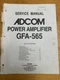 ADCOM GFA-565 Power Amplifier Amp Service Manual Original OEM Vintage