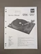Dual 1256-1257 Turntable Manual D-1339