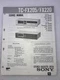 Original OEM Sony TC-FX205/FX220 Repair Service Manual Stereo Cassette Deck 1985