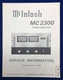 Original McIntosh MC2300 / Service Information Manual -- #1