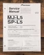 Pioneer MJ-L5 SP-L5 Recorder & Processor  Service Manual *Original*