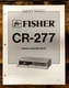Fisher CR-277 Cassette Deck  Service Manual *Original*