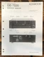 Kenwood GE-7020 Graphic Equalizer  Service Manual *Original*
