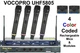 VOCOPRO UHF-5805 (4) Mic Rackmount Rechargeable Wireless System